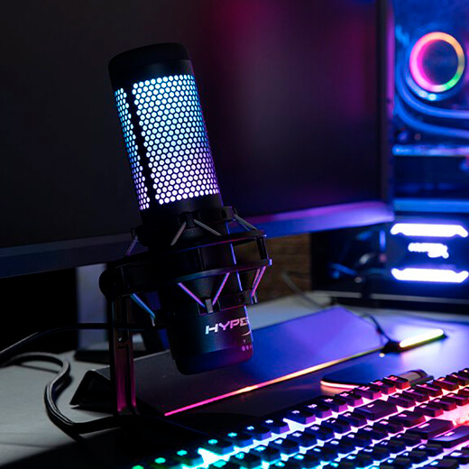 Мікрофон HyperX QuadCast S для ПК стильний дизайн