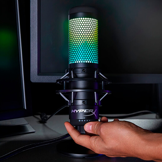 Мікрофон HyperX QuadCast S для ПК довжина кабелю 3 метри