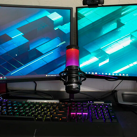 Мікрофон HyperX QuadCast S для ПК тип підключення