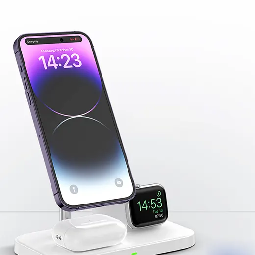 Беспроводная зарядка iLoungeMax 3-in-1 Wireless Charger MagSafe White для iPhone | Apple Watch | AirPods купить
