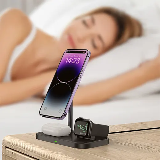 Беспроводная зарядка iLoungeMax 3-in-1 Wireless Charger MagSafe White для iPhone | Apple Watch | AirPods цена