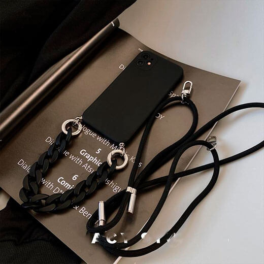 Ціна силіконового чохла з ремінцем iLoungeMax Silicone CrossBody Gray для iPhone 13