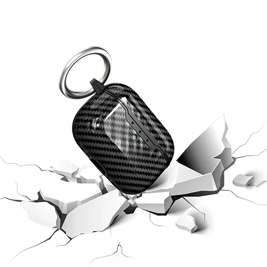 Защитный чехол c карабином iLoungeMax Black для AirPods Pro 2 особенности
