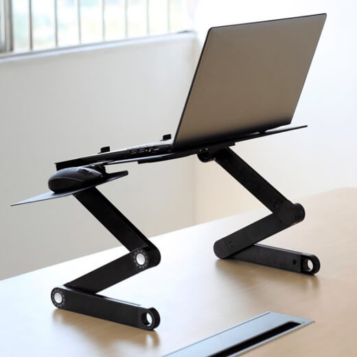 Цена регулируемой подставки iLoungeMax Laptop Desk Stand Aluminum Black для MacBook