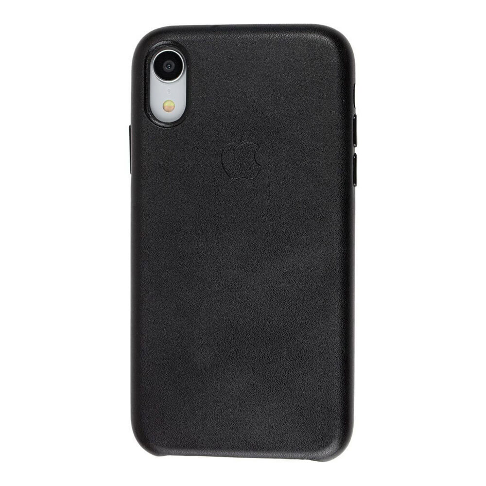 Высококачественный черный кожаный чехол iLoungeMax Leather Case Black для iPhone XR OEM
