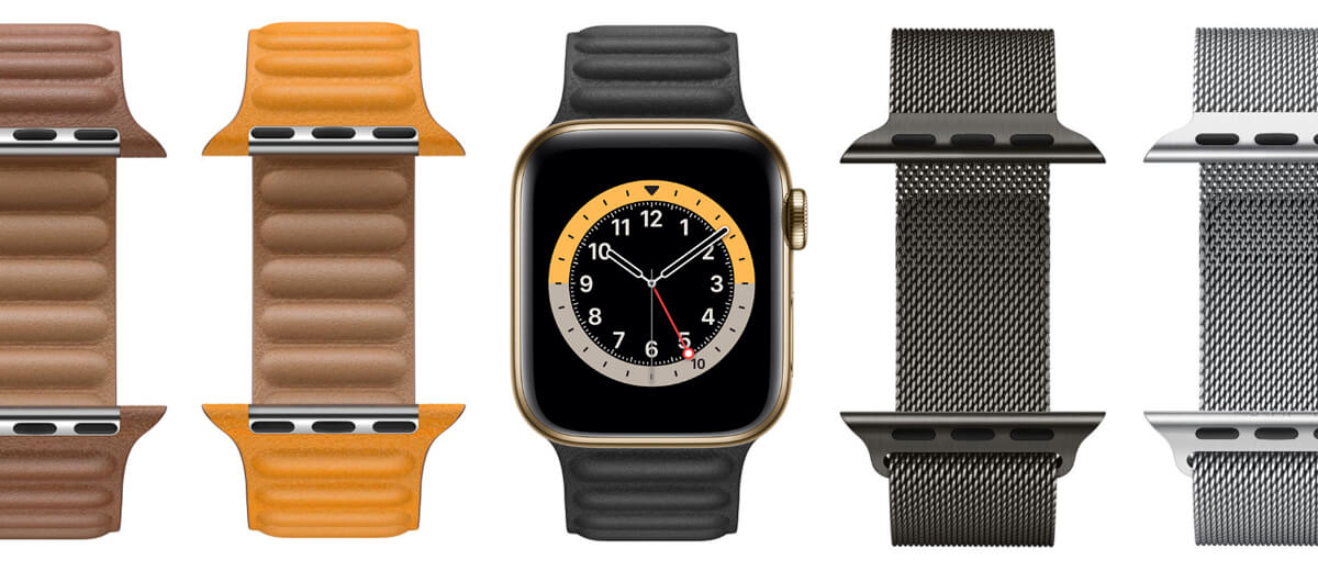 Купитьр ремешок iLoungeMax Leather Link Magnetic Sequoia Green для Apple Watch Ultra 49mm | 45mm | 44mm | 42mm (M | L) OEM