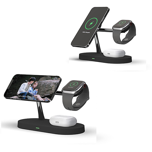Беспроводное зарядное устройство iLoungeMax Magnetic Wireless Charger 5 in 1 для iPhone | AirPods | Apple Watch Black купить