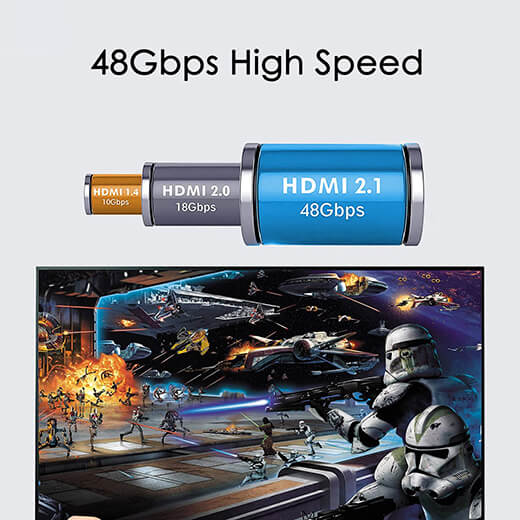 Кабель для монітора iLoungeMax Metal Braid HDMI To HDMI 8K60Hz Cable 2m