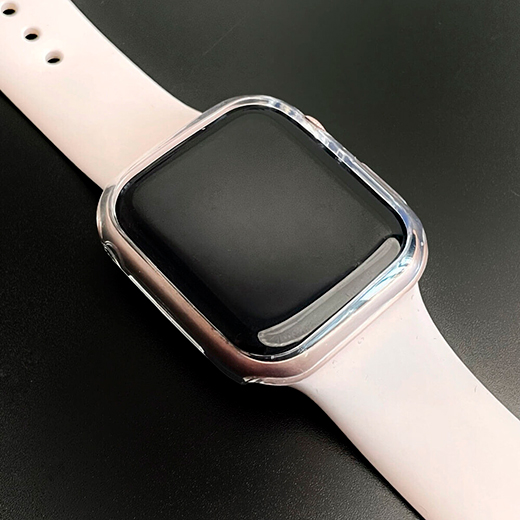 Купить тонкий прозрачный TPU чехол iLoungeMax SilicolDots для Apple Watch SE 2 | SE | 6 | 5 | 4 44mm