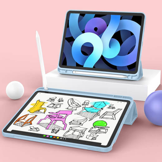 Купить чехол-книжку с держателем для Apple Pencil iLoungeMax Smart Case Dark Blue для iPad mini 6 (2021)