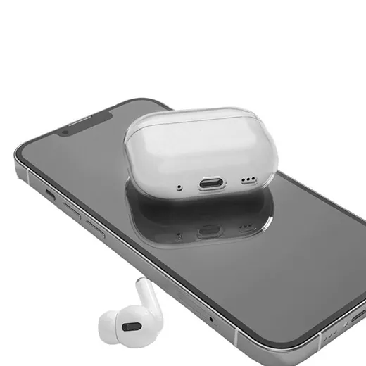 Прозрачный защитный чехол iLoungeMax Blue для AirPods Pro 2 идеальные вырезы