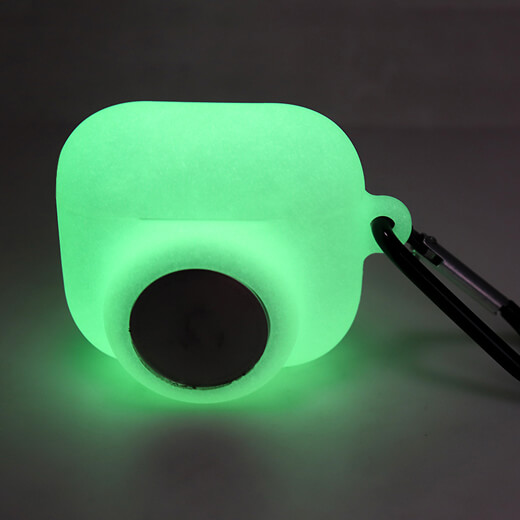 Новий світиться силіконовий чохол з карабіном iLoungeMax 2-in-1 Luminous для AirPods 3 | AirTag