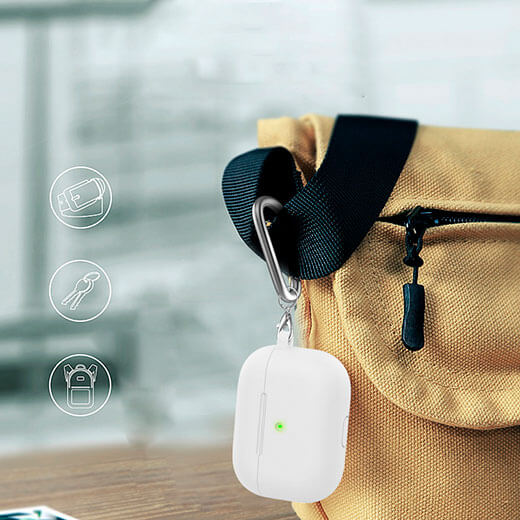 Ціна силіконового чохла з карабіном iLoungeMax TPU Case Red для AirPods 3