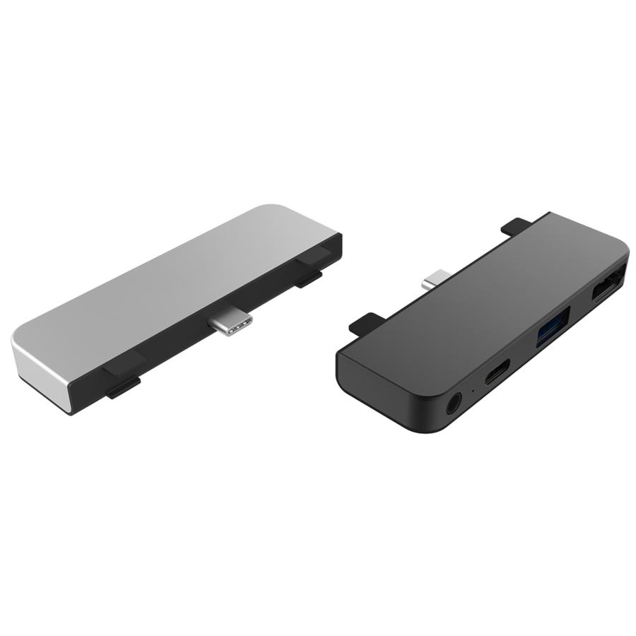 Хаб USB-C для iPad Pro (2018) HyperDrive 4 в 1 USB-C Silver