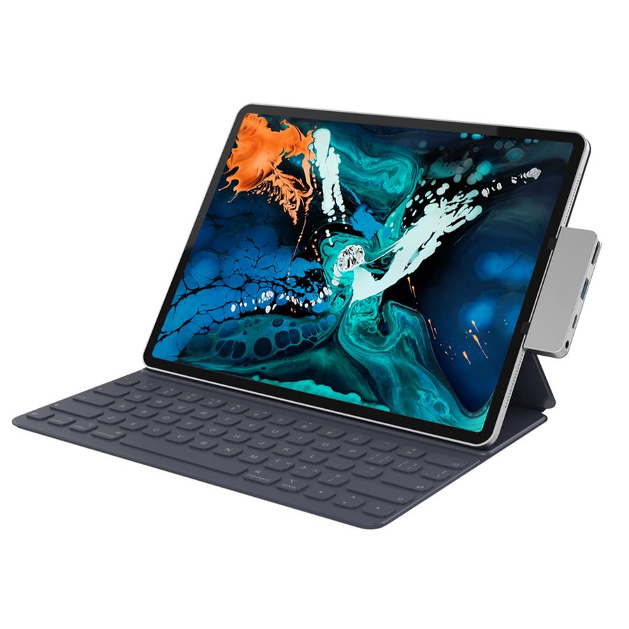 Хаб USB-C для iPad Pro (2018) HyperDrive 4 в 1 USB-C Silver