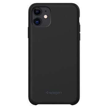 Черный силиконовый чехол для iPhone 11 Spigen Silicone Fit