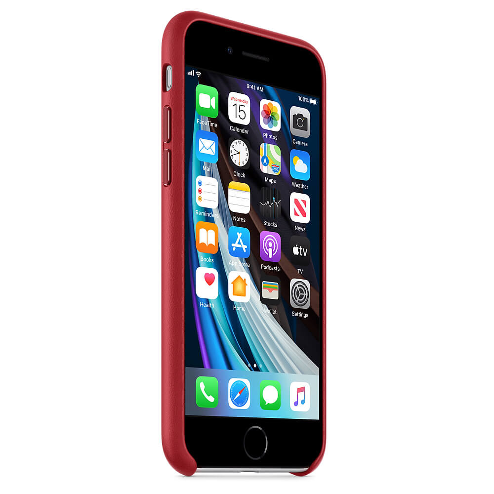 Оригинальный кожаный чехол для іPhone 8/7/SE 2020 Apple Leather Case