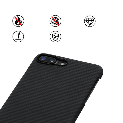 Черный защитный чехол для iPhone 8 Plus/7 Plus Pitaka Aramid Case