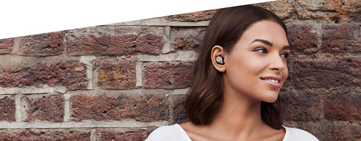 Бездротові навушники c мікрофоном для iPhone Jabra Elite 75t