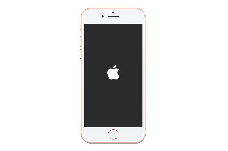 iPhone завис на &laquo;яблоке&raquo;