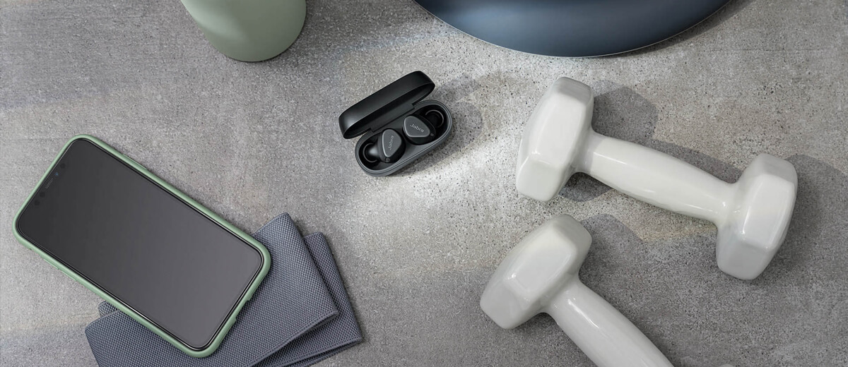 Купить беспроводные наушники c шумоподавлением Jabra Elite 4 Active Mint