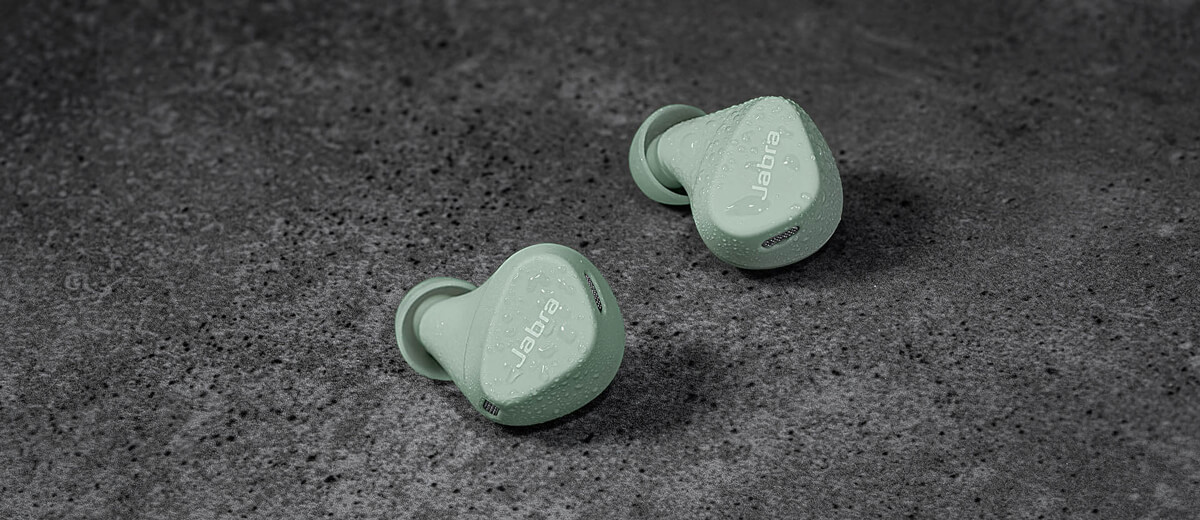 Купить беспроводные наушники c шумоподавлением Jabra Elite 4 Active Mint по низкой цене