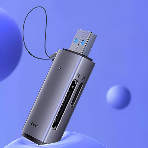 Кардридер Baseus для чтения карт Lite Series USB-A to SD/TF