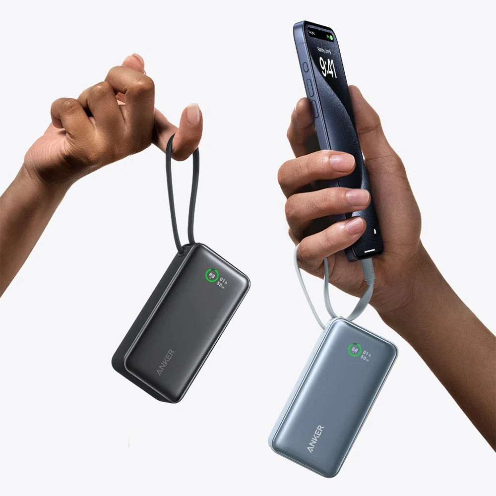 Компактний повербанк Anker Nano Power Bank Black з потужністю 30W та USB-C, 10000mAh