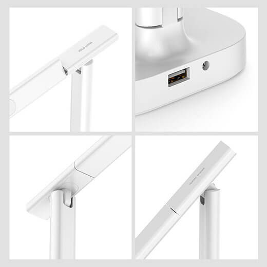 Настільна лампа Baseus Lett з бездротовою зарядкою Qi (10W)