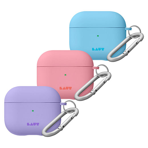 Силиконовый чехол с карабином Laut HUEX PASTELS Candy для AirPods 3 цена