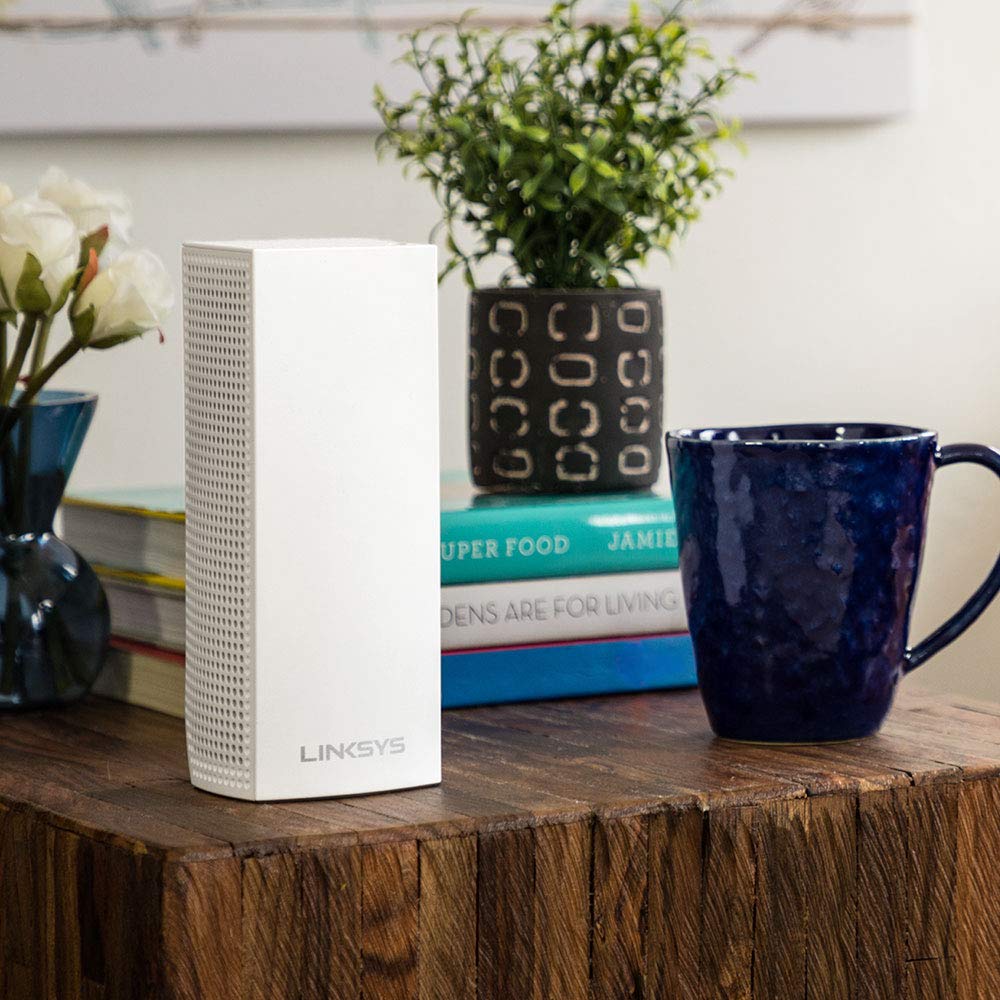 Wi-Fi роутер Linksys Velop Intelligent Mesh System VLP0103 AC1200 (3-pack) большой диапазон покрытия