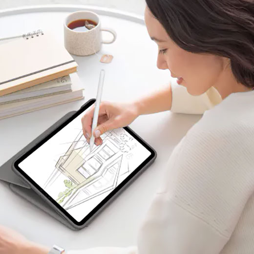 Чехол клавиатура с тачпадом Logitech Folio Touch Keyboard Oxford Grey для iPad Air 5 M1 | 4 (2022 | 2020)