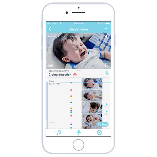 Умная радионяня Lollipop Baby Camera with True Crying Detection, Smart Baby Monitor