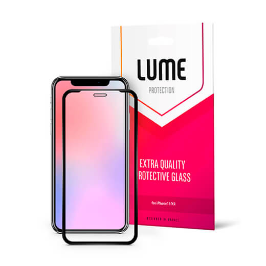 Купити захисне скло LUME Protection Full 3D для iPhone 11/XR Front Black