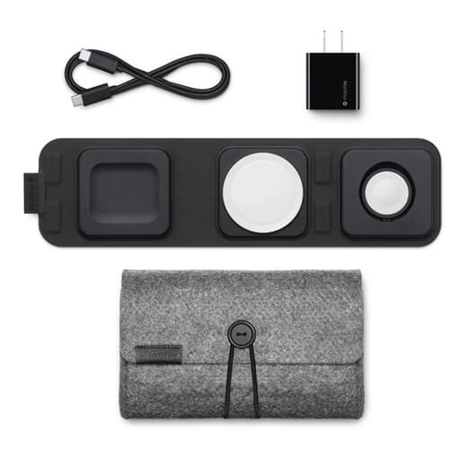 Купити док-станцію MagSafe Mophie 3-in-1 Travel Charger для iPhone | Apple Watch | AirPods