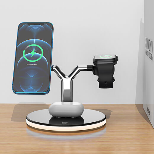 Док-станция с MagSafe iLoungeMax Magnetic Wireless Charger 3 in 1 для iPhone | Apple Watch | AirPods