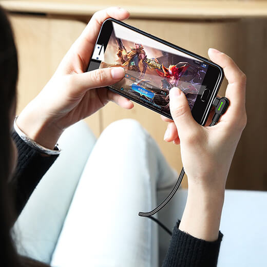 Зарядный кабель Mcdodo 90° Light Cable USB-A to USB-C с LED-индикацией 1.2m
