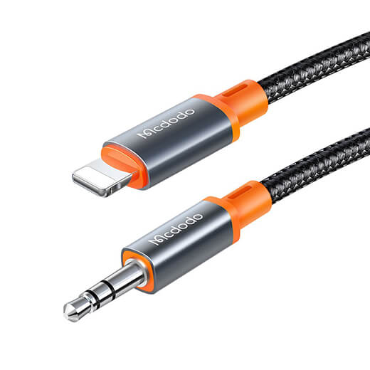 Купити адаптер (перехідник) Mcdodo Digital Audio Coiled Lightning to DC3.5 (1.2 m)