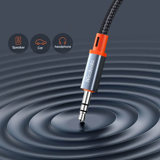 Новинка адаптер (перехідник) Mcdodo Digital Audio Coiled Lightning to DC3.5 (1.2 m)
