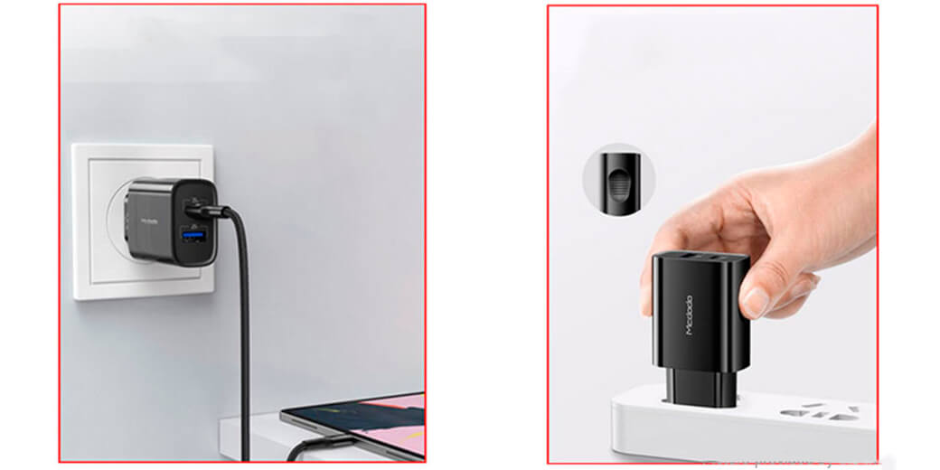Быстрое сетевое зарядное устройство Mcdodo CH-8411 PD/QC 20W для iPhone