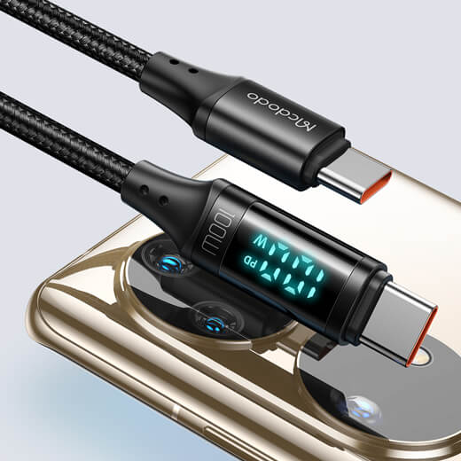 Ціна на нейлоновий кабель Mcdodo PD 100W USB-C to USB-C Digital HD (1.2m)