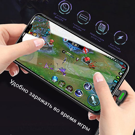 Двосторонній зарядний кабель Mcdodo Lightning з LED-індикацією для Apple iPhone, iPad, iPod 3m