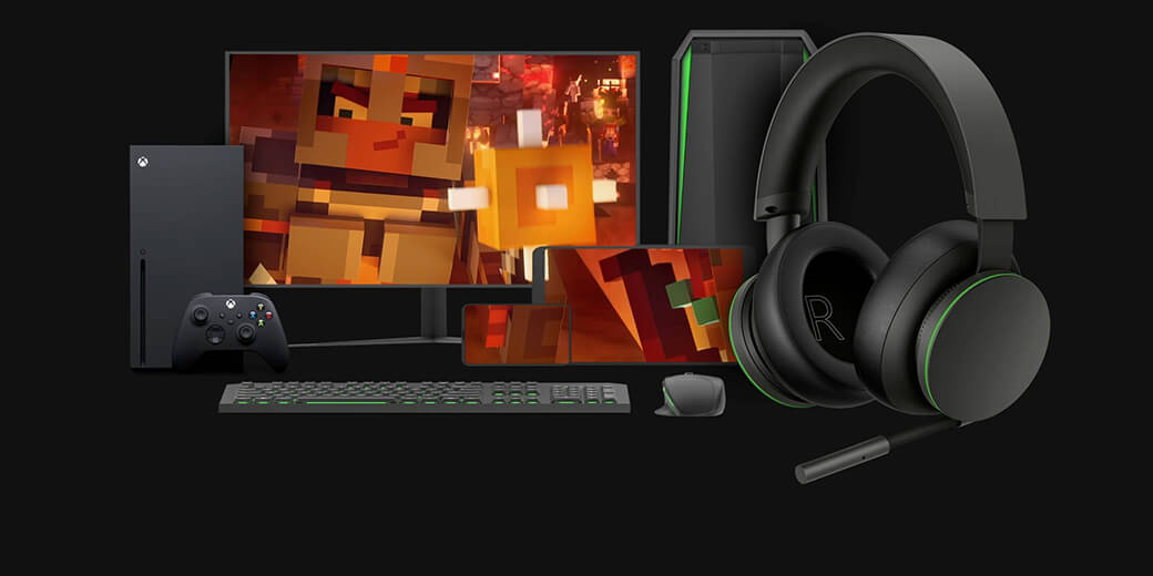 Бездротова комп'ютерна гарнітура Microsoft Xbox Wireless Headset універсальна