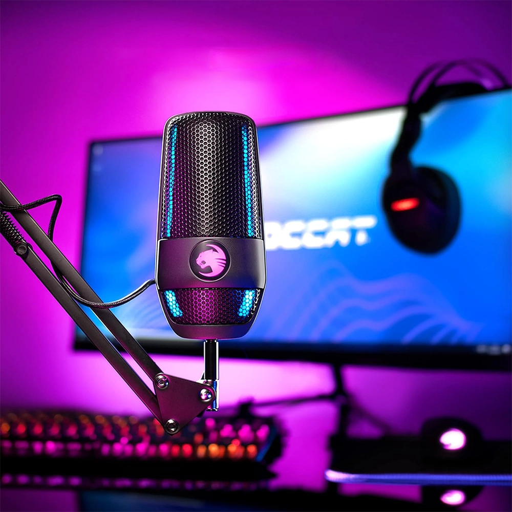 Мікрофон ROCCAT Torch USB з RGB-підсвіткою та індикатором для запису
