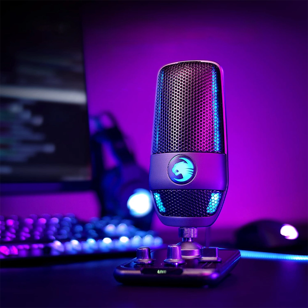 Мікрофон ROCCAT Torch USB з RGB-підсвіткою та індикатором для запису