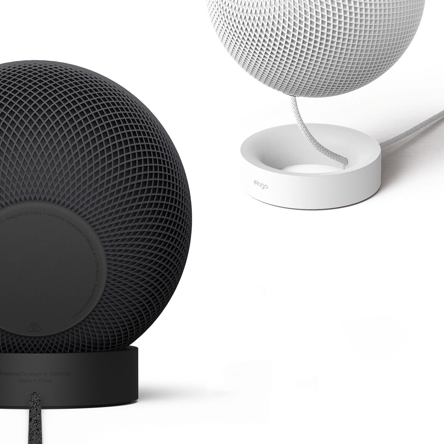 Міні-підставка Elago Silicon HomePod Stand Black для HomePod mini