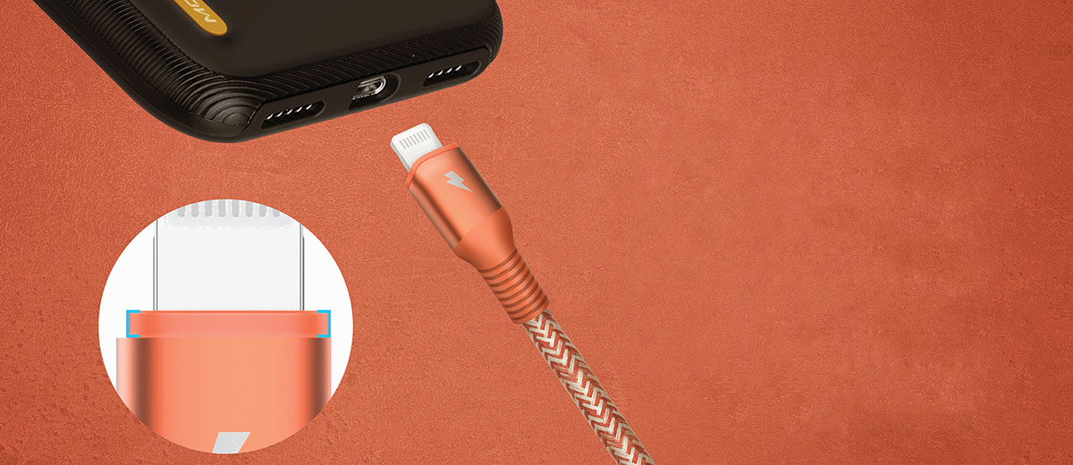 Нейлоновый кабель Momax Elite Link USB-C to Lightning 1.2m Black (MFI)