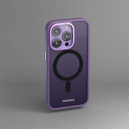 Защитный чехол Momax Hybrid Magnetic Protective Case MagSafe Purple для iPhone 14 Pro новинка