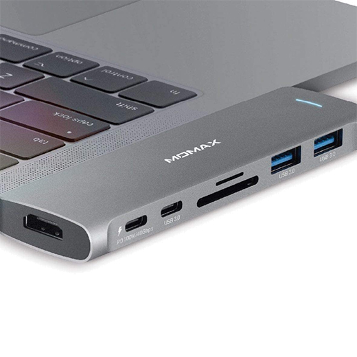 Хаб (адаптер) Momax One Link 7-in-1 Dual USB-C Hub для MacBook