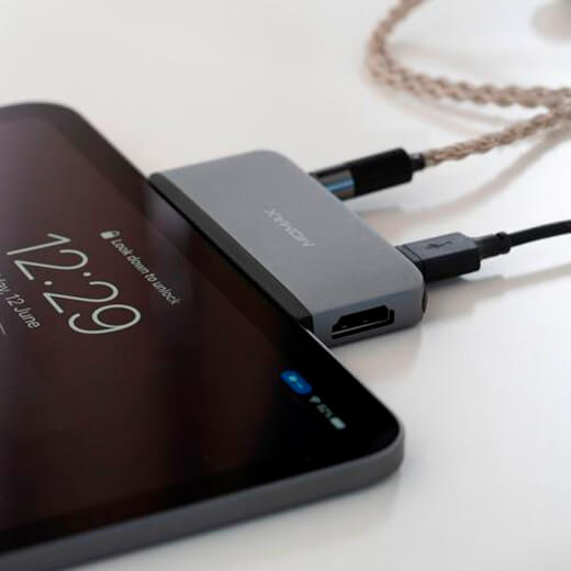 Хаб Momax ONELINK 4-In-1 USB-C PD Hub Space Grey